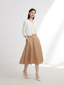 Chinese-style New Style Coat | White