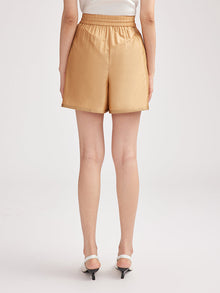 Silk Quark Shorts | Khaki