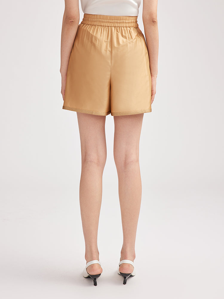 Silk Quark Shorts | Khaki