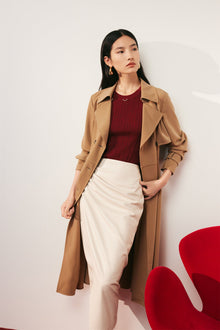 Deconstructed Midi Skirt | Beige