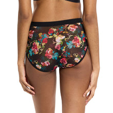 Mesh High Cut French Brief | Botanic Romantic (Black)