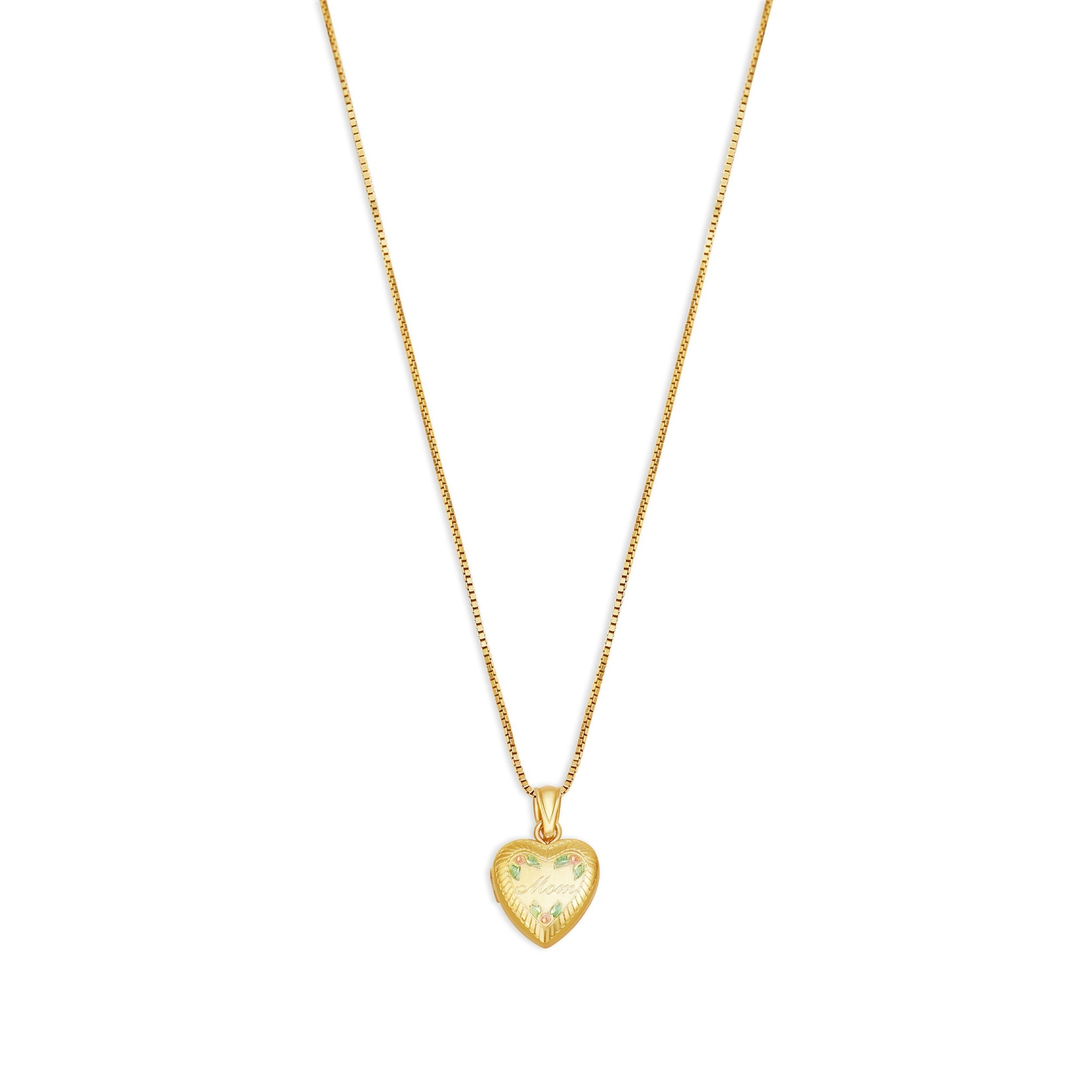 The Mom Mini Photo Locket Necklace | 18KT Gold Vermeil