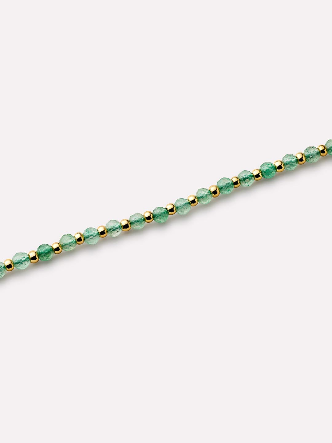 14K Gold Plated Green Aventurine Summer Sea Beach Anklet Chain Anklets For Women Ana Luisa Crew Anklet