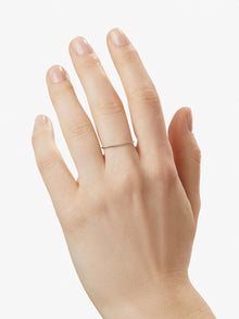 Twist Ring | 10K Solid White Gold