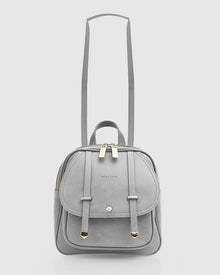 Women | Camila Leather Backpack | Grey