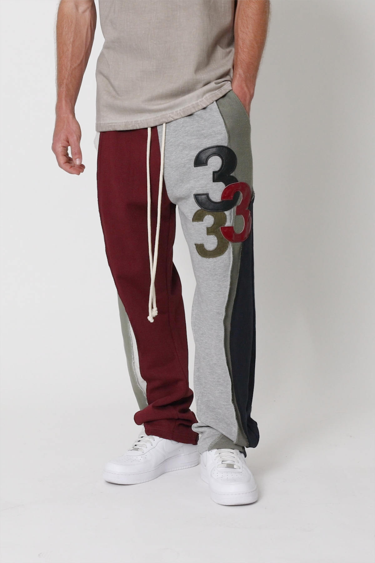 3 Color Block Sweatpants | Multi