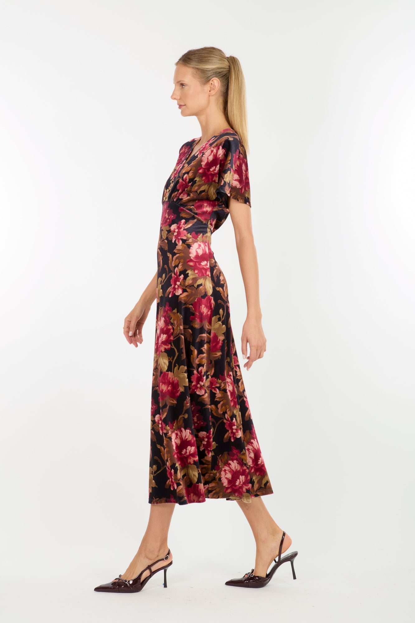 Lacey Dress | Night Floral