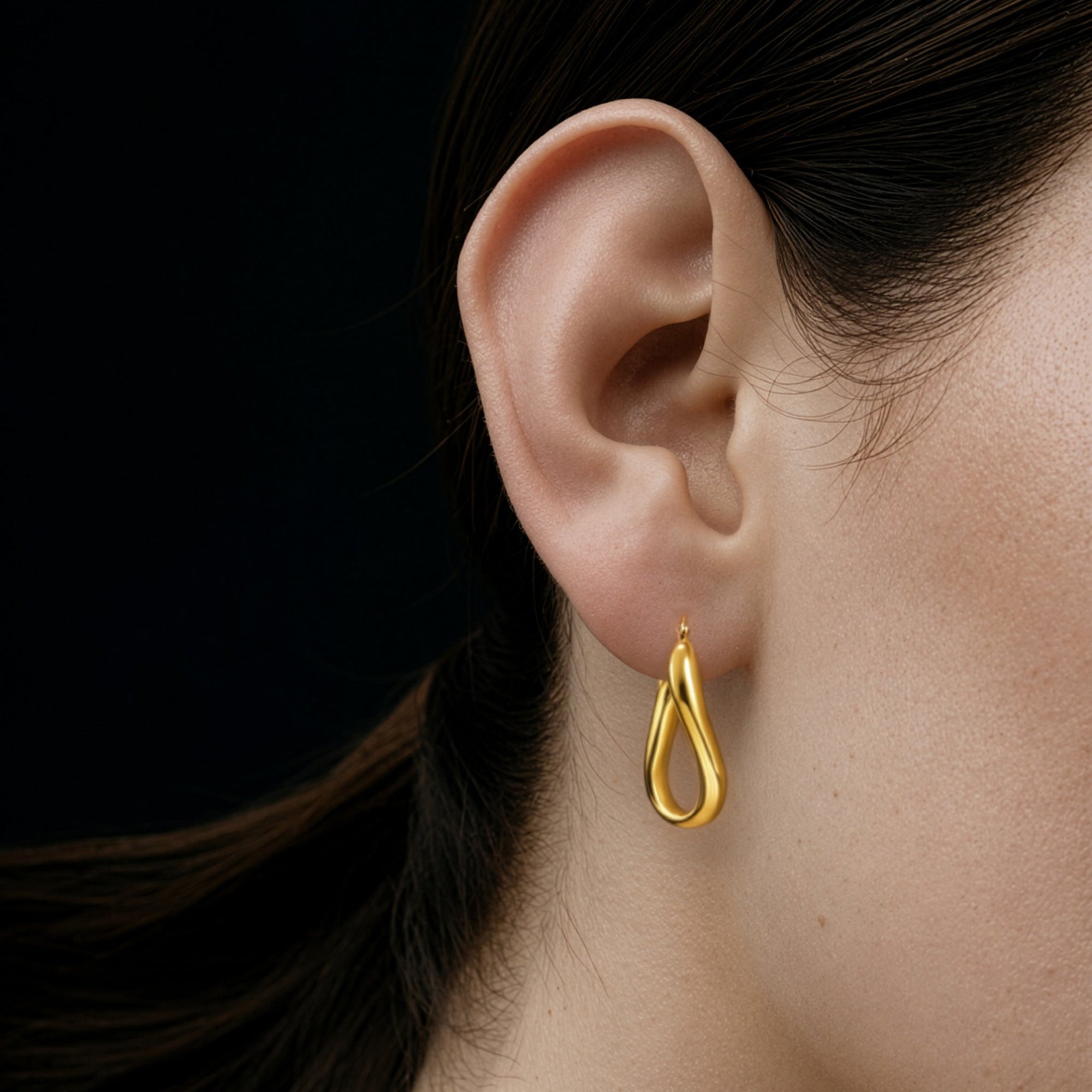 Ribbon Earrings | 18K Gold Plated on Brass