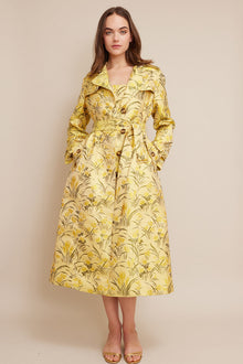 Karlie Trench | Lemon Zest Jacquard