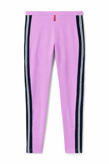 Women | Vintage Side Stripe Drawstring Legging | Violet