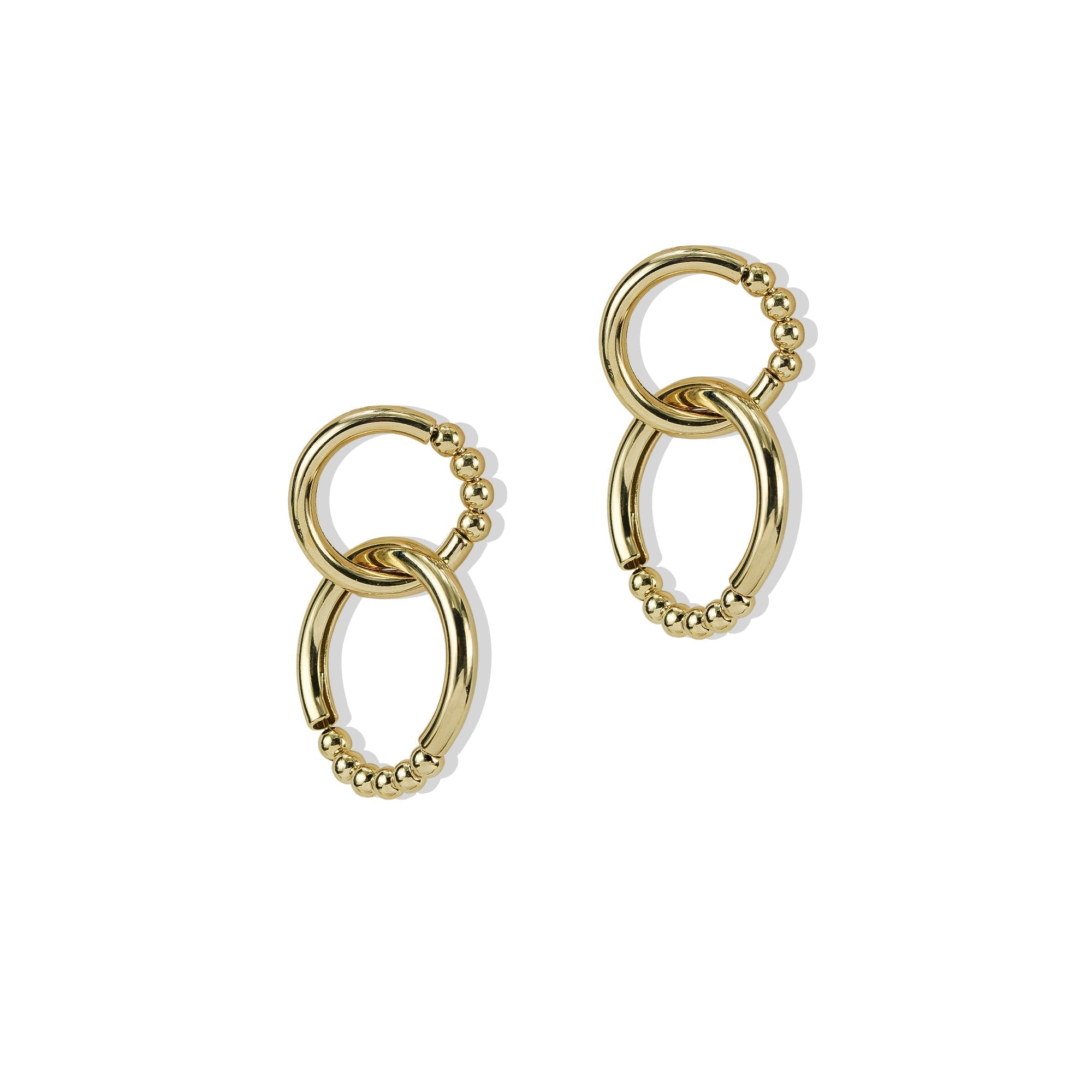 The Castilla Double Link Earring | Gold
