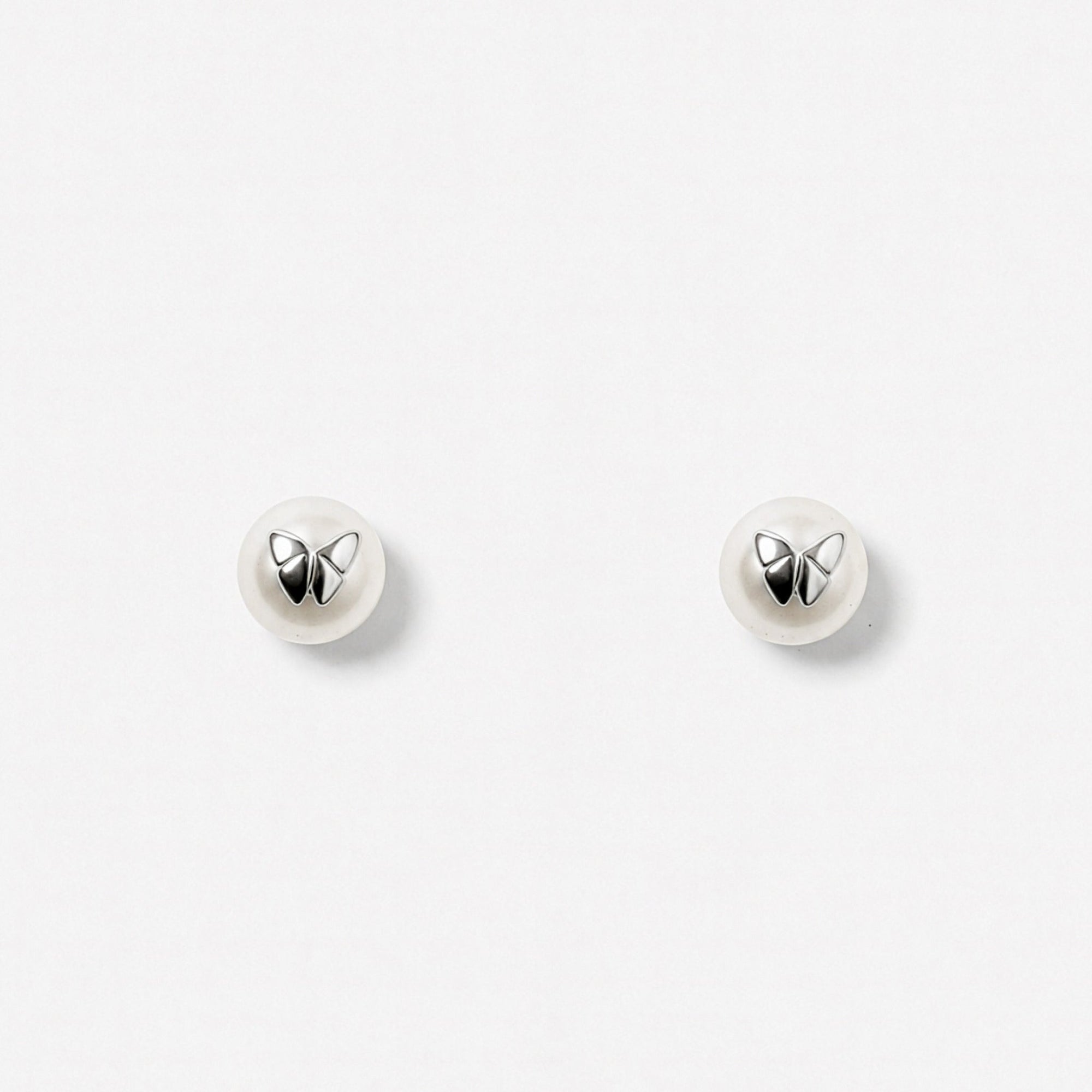 Butterfly Earrings | Sterling Silver | Freshwater Pearl