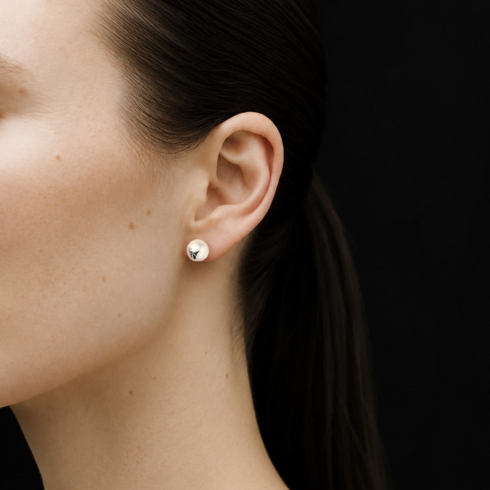 Butterfly Earrings | Sterling Silver | Freshwater Pearl