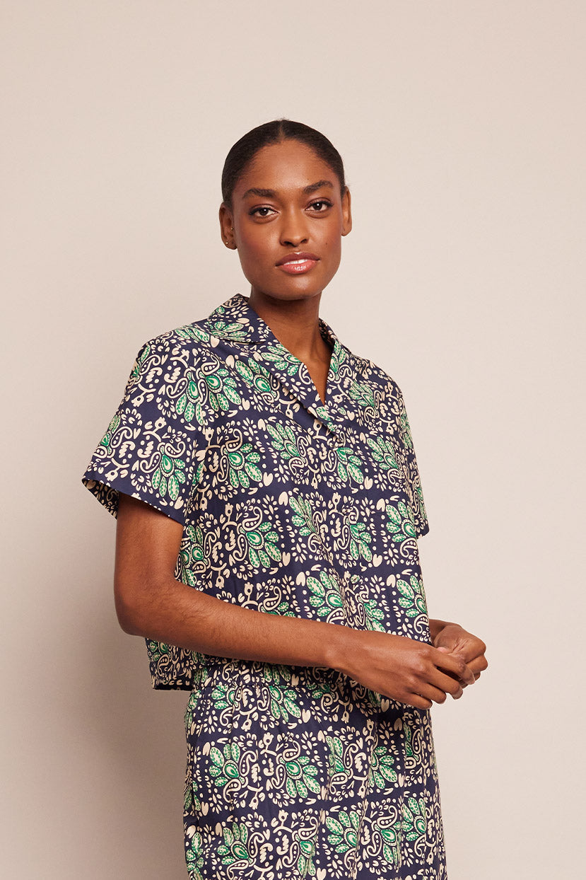 Kohut Top | Le Stampe Eve Blue