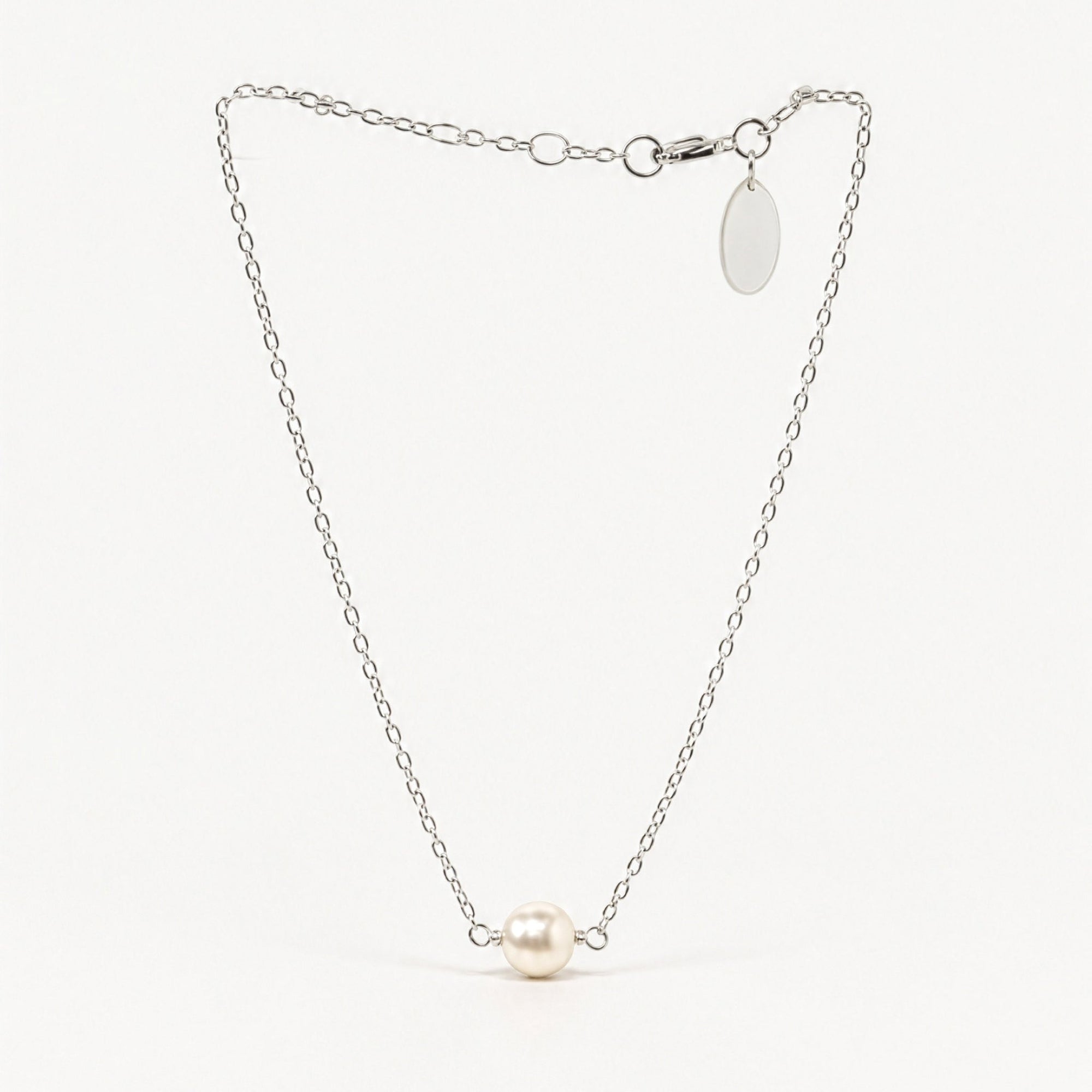 Solo Bracelet | Sterling Silver | Freshwater Pearl