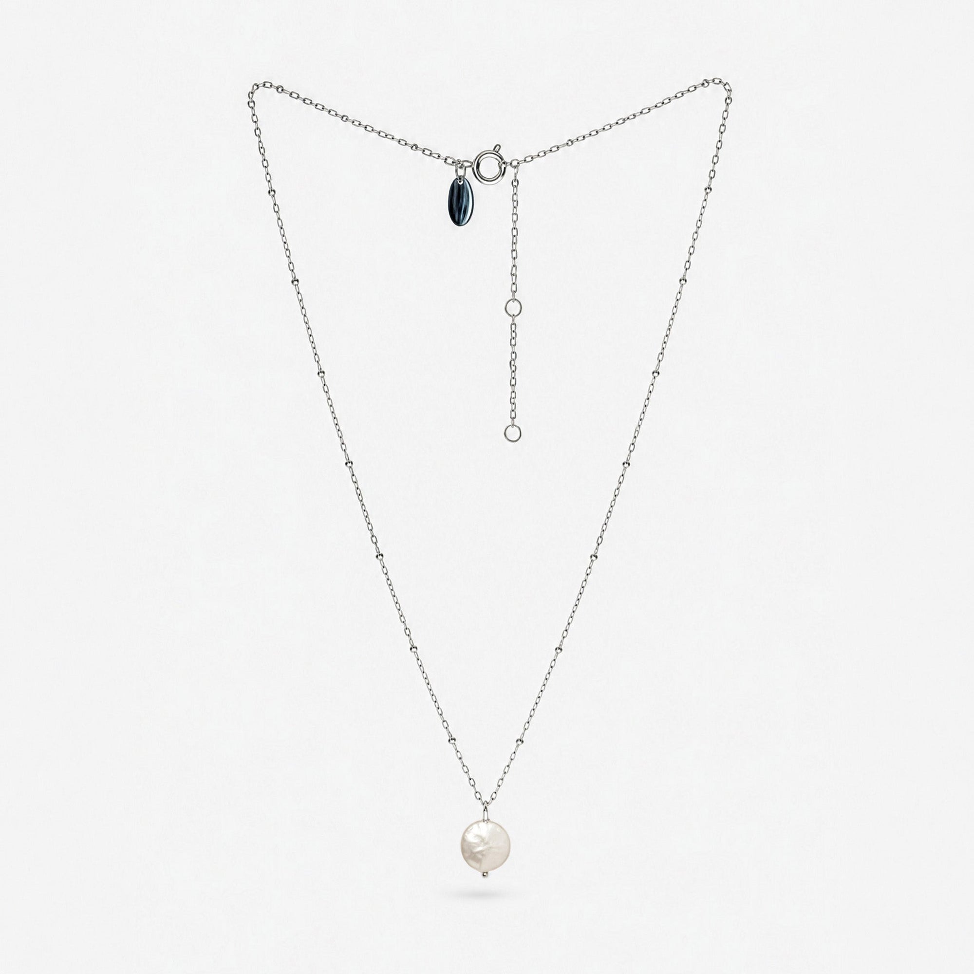 Solo Necklace | Sterling Silver | Freshwater Pearl