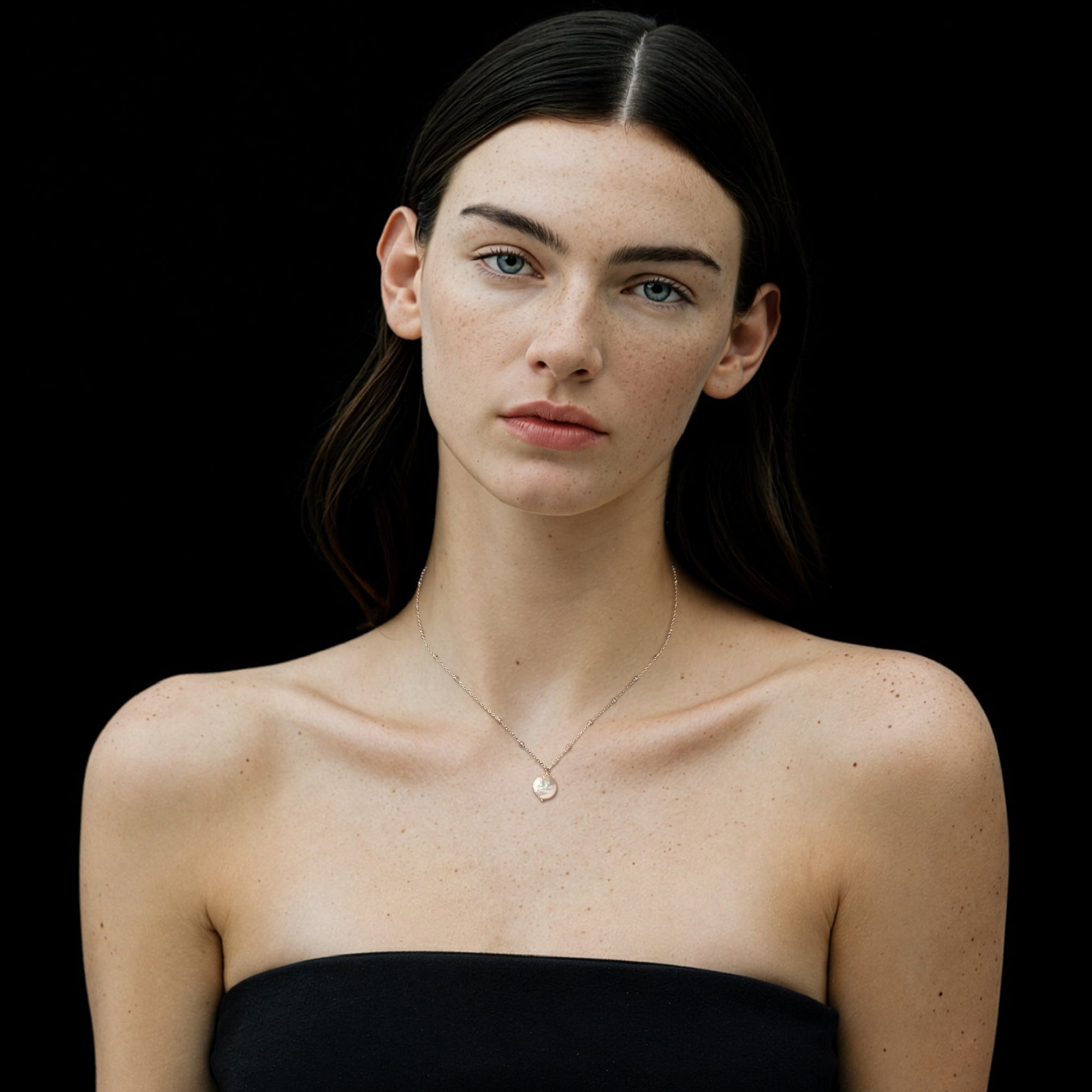 Solo Necklace | Sterling Silver | Freshwater Pearl
