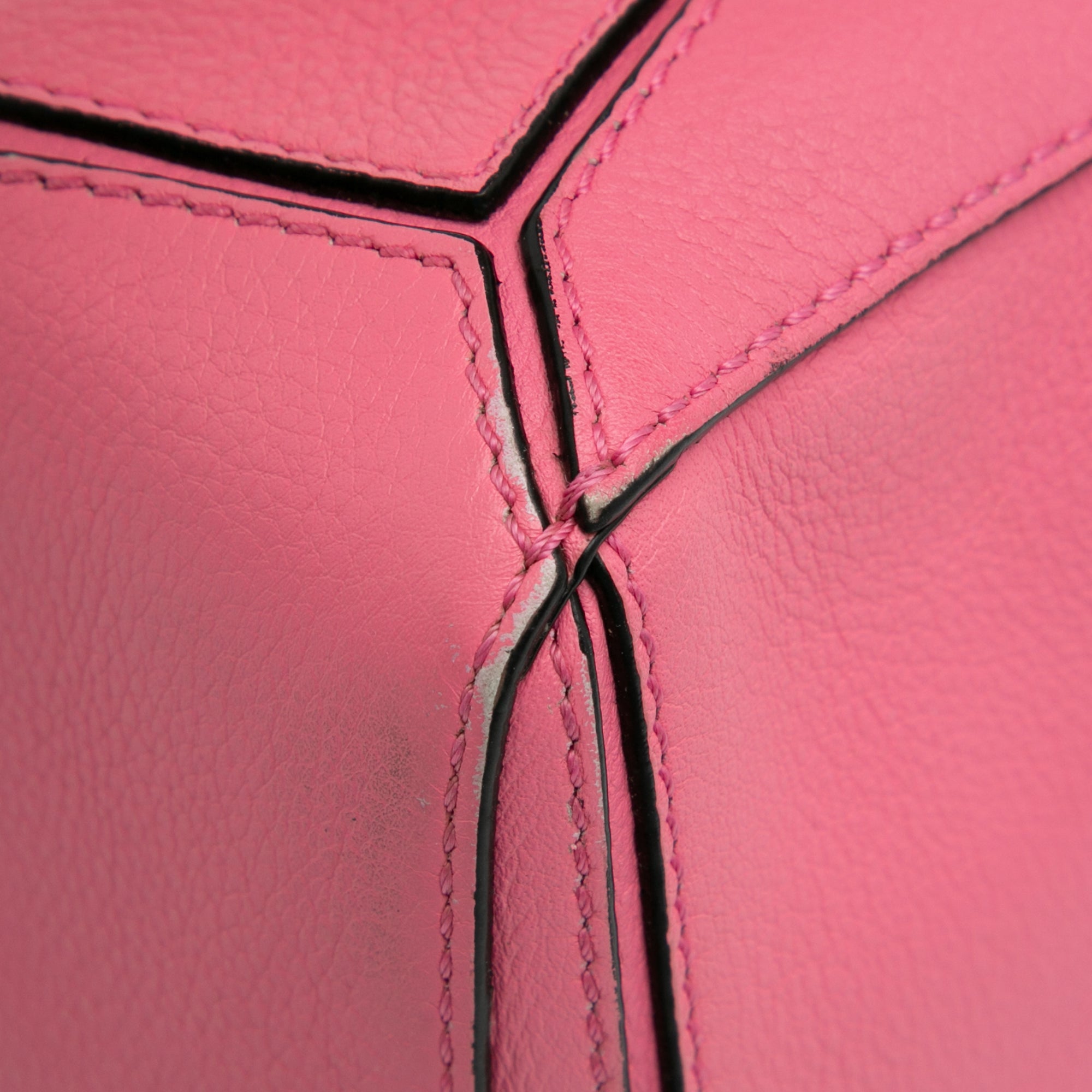 Loewe | Pre-Owned Mini Calfskin Puzzle Satchel | Pink