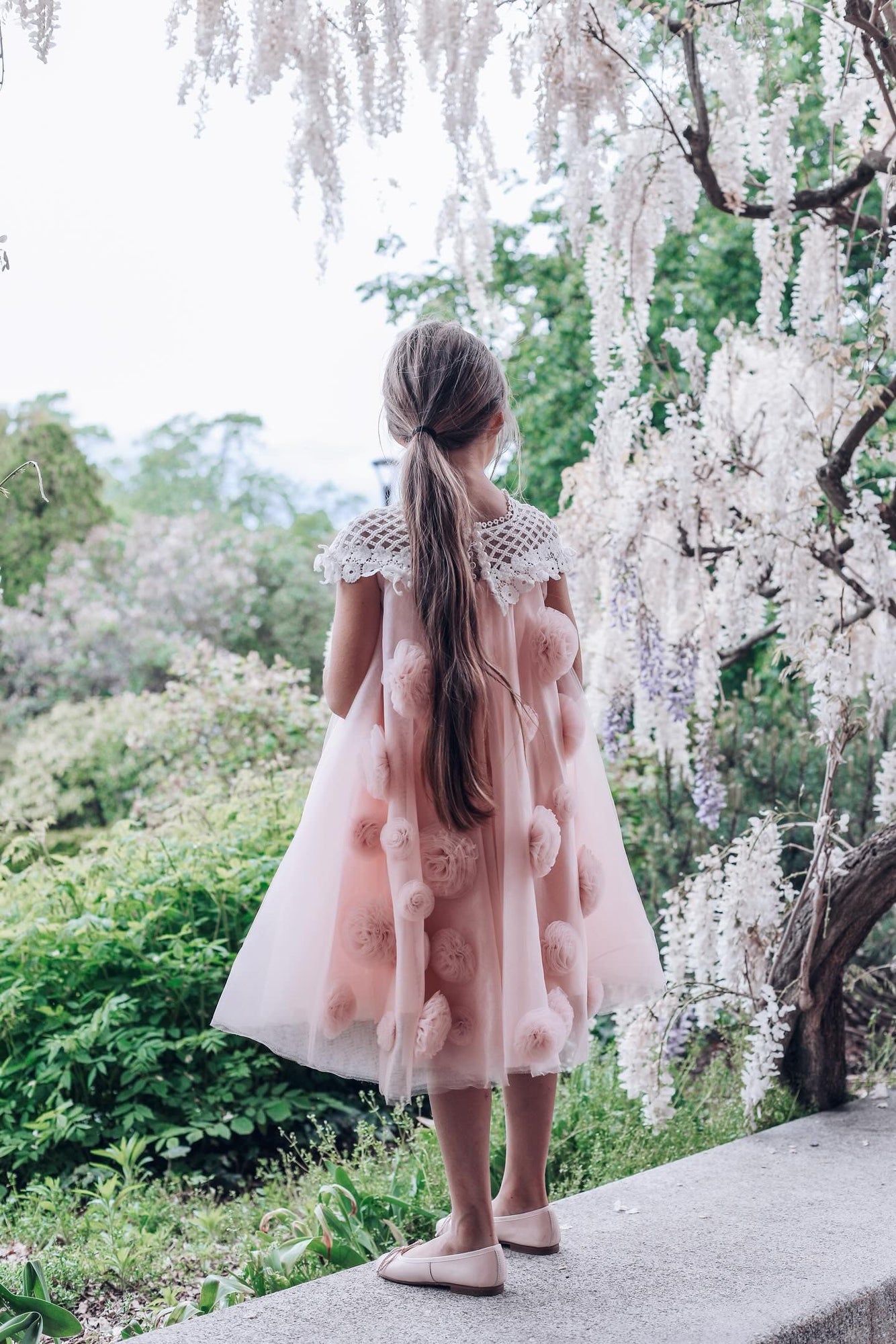 Baby Girls | Rosa Tulle Flower Dress | Pink