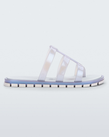 Path Slide | Pearlish Blue/White