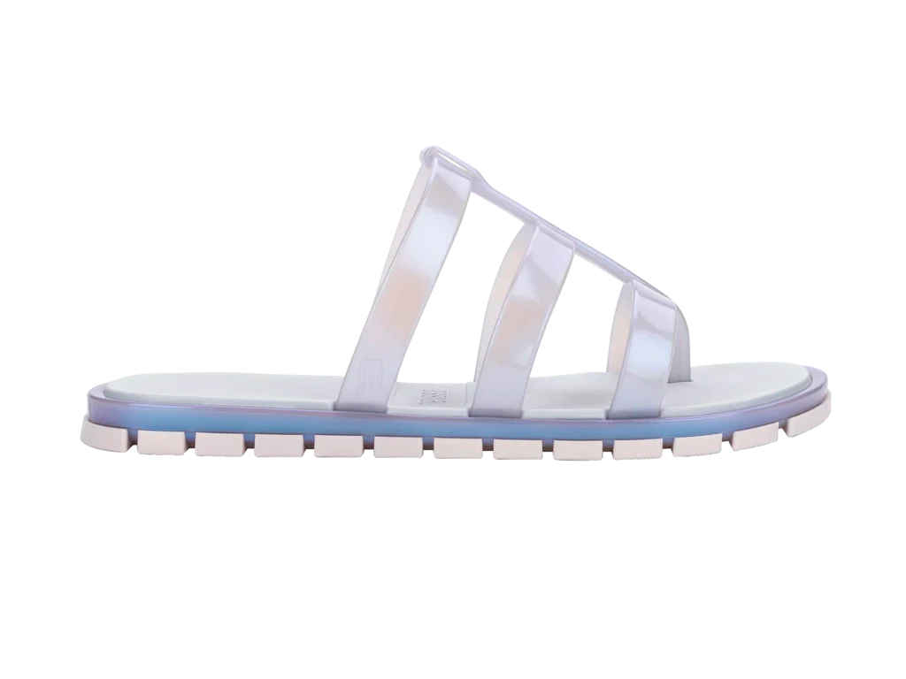 Path Slide | Pearlish Blue/White