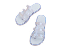 Path Slide | Pearlish Blue/White