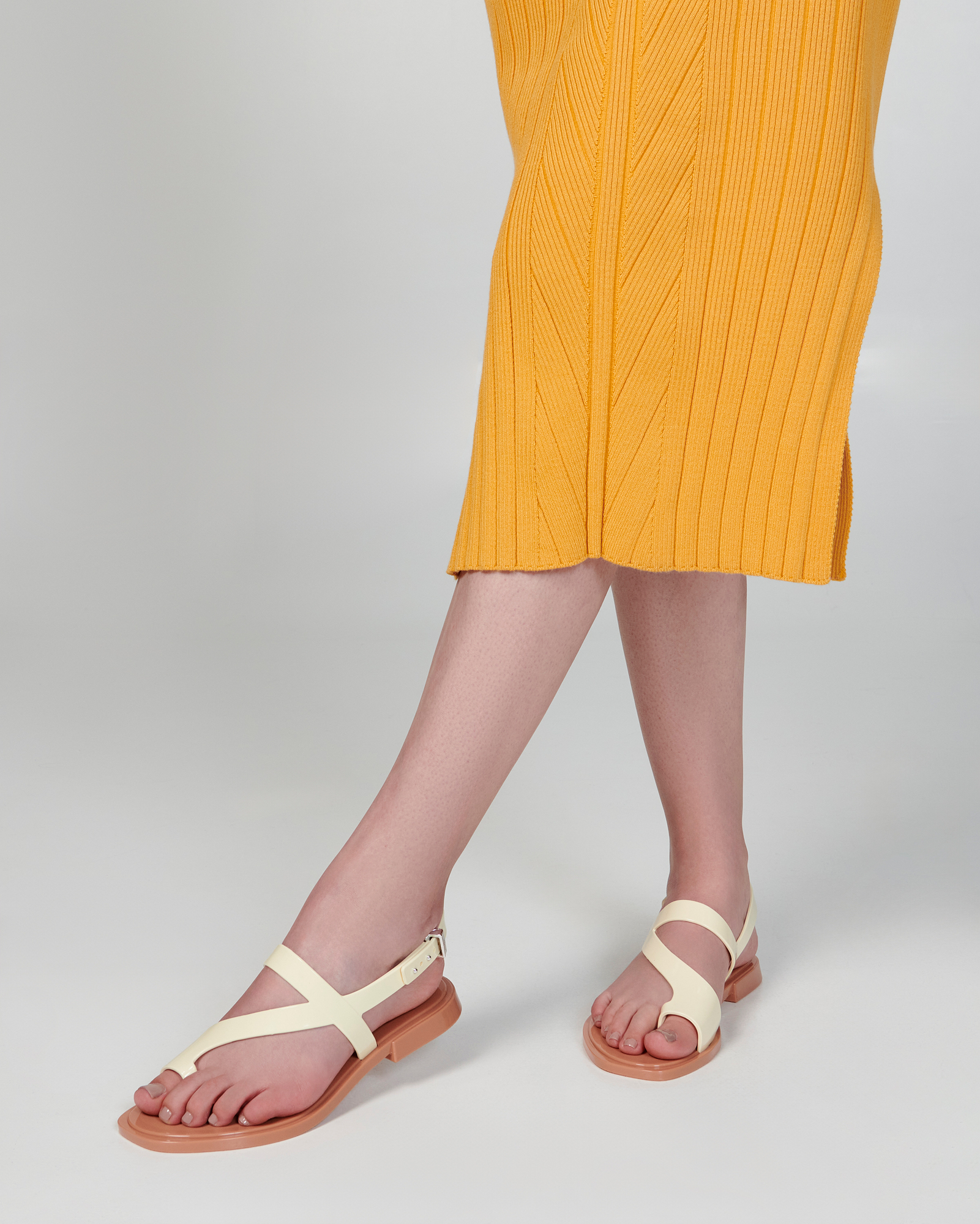 Cassie Sandal | Beige/Pink