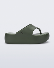 Melissa Free Platform Thong | Green