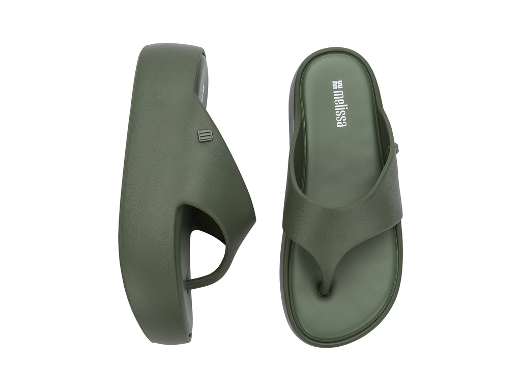 Melissa Free Platform Thong | Green
