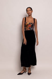 Naomi Skirt | Black Velvet