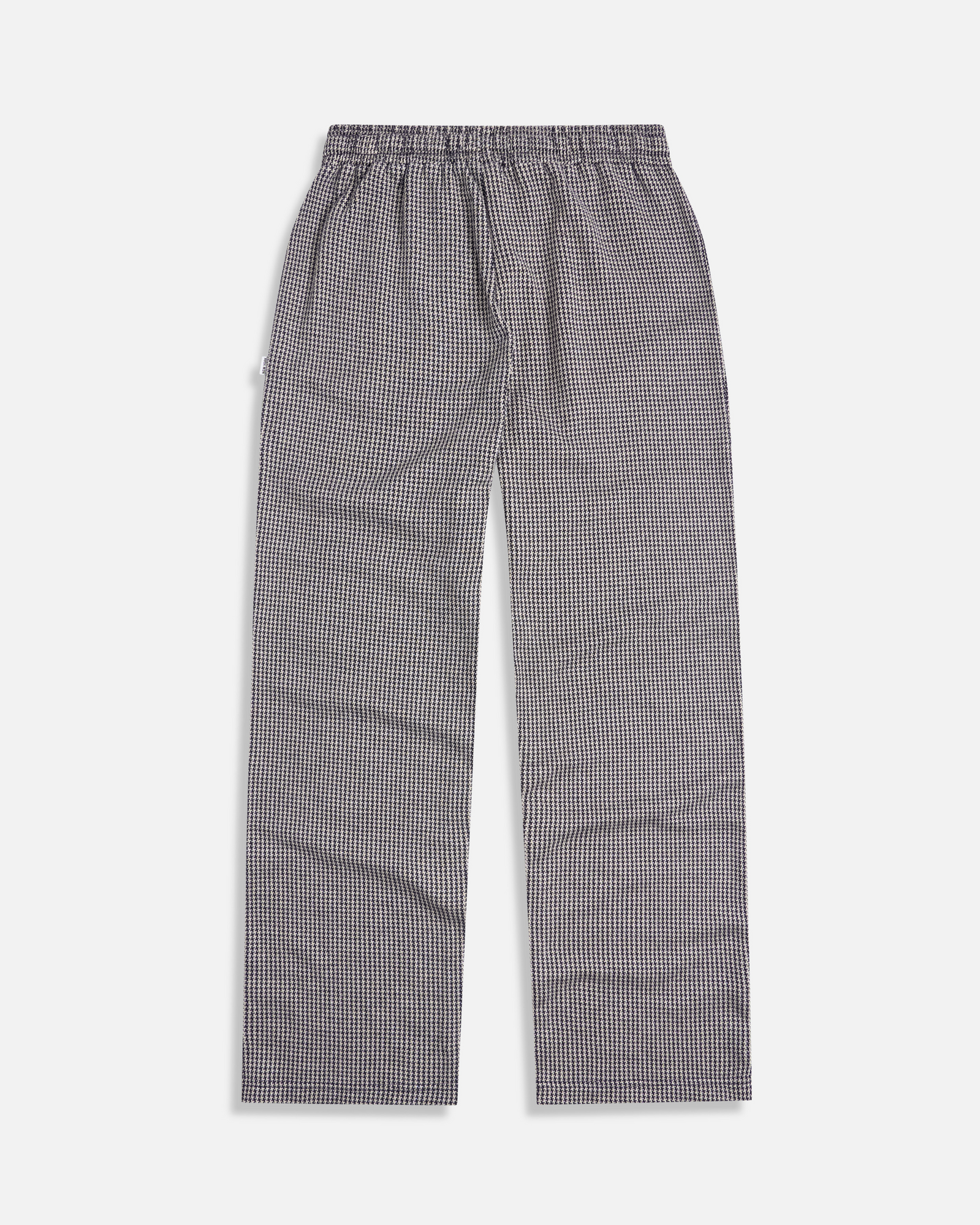 Houndstooth Jacquard Knit Pants | Glacier Gray