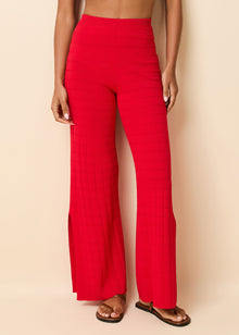 Logan Pant Lipstick Red - Solid & Striped