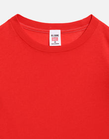Womens | Hanes Sheer Long Sleeve Tee | Roja With White