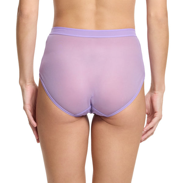 Mesh High Cut French Brief | Grape Juice (Purple)