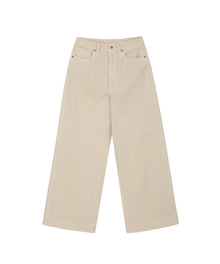 Womens | Ramos Wide Leg Jeans | Creme