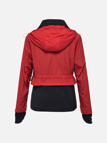 Hooded Sports Jacket | Red