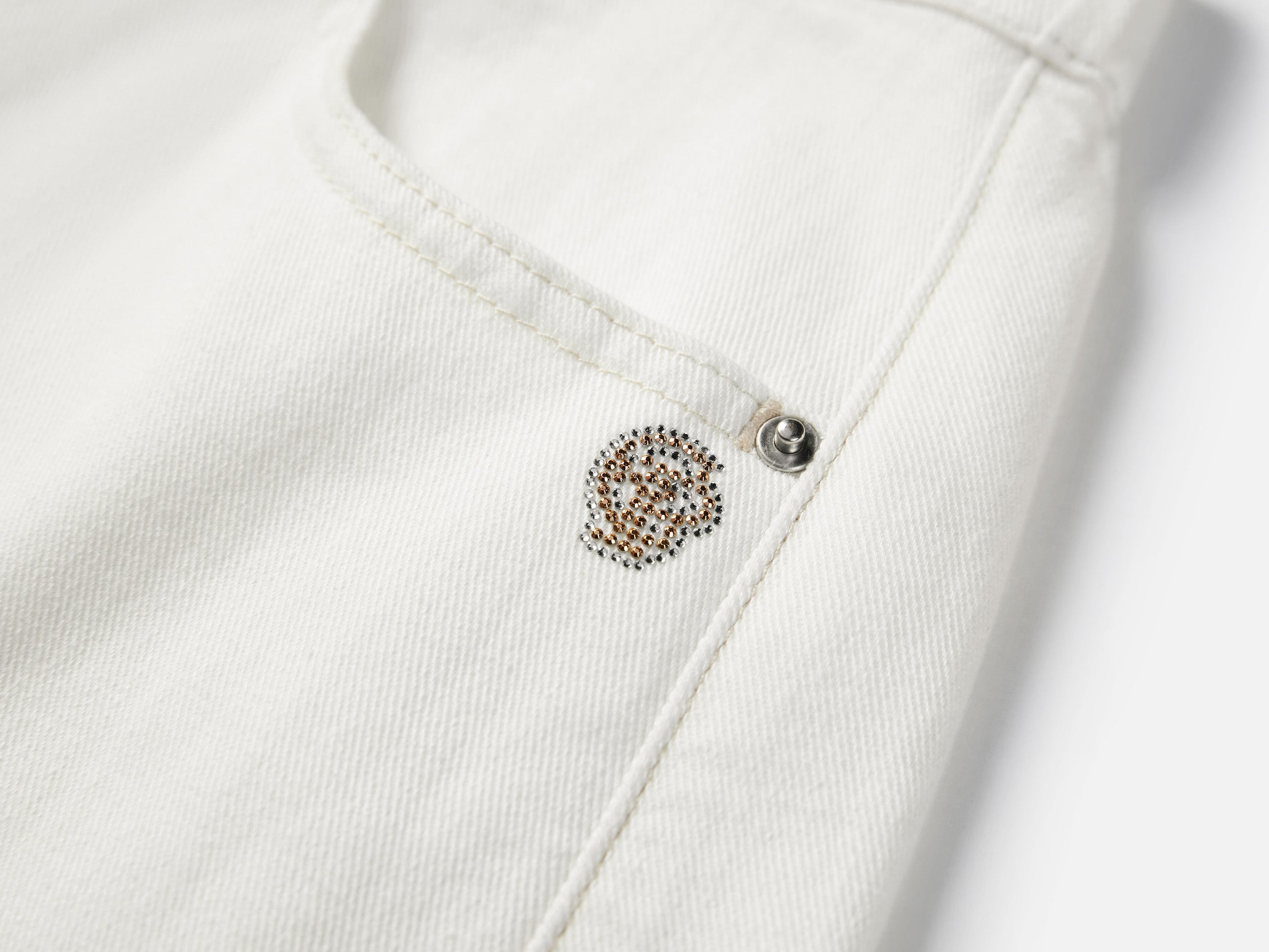 Denim Shorts | White