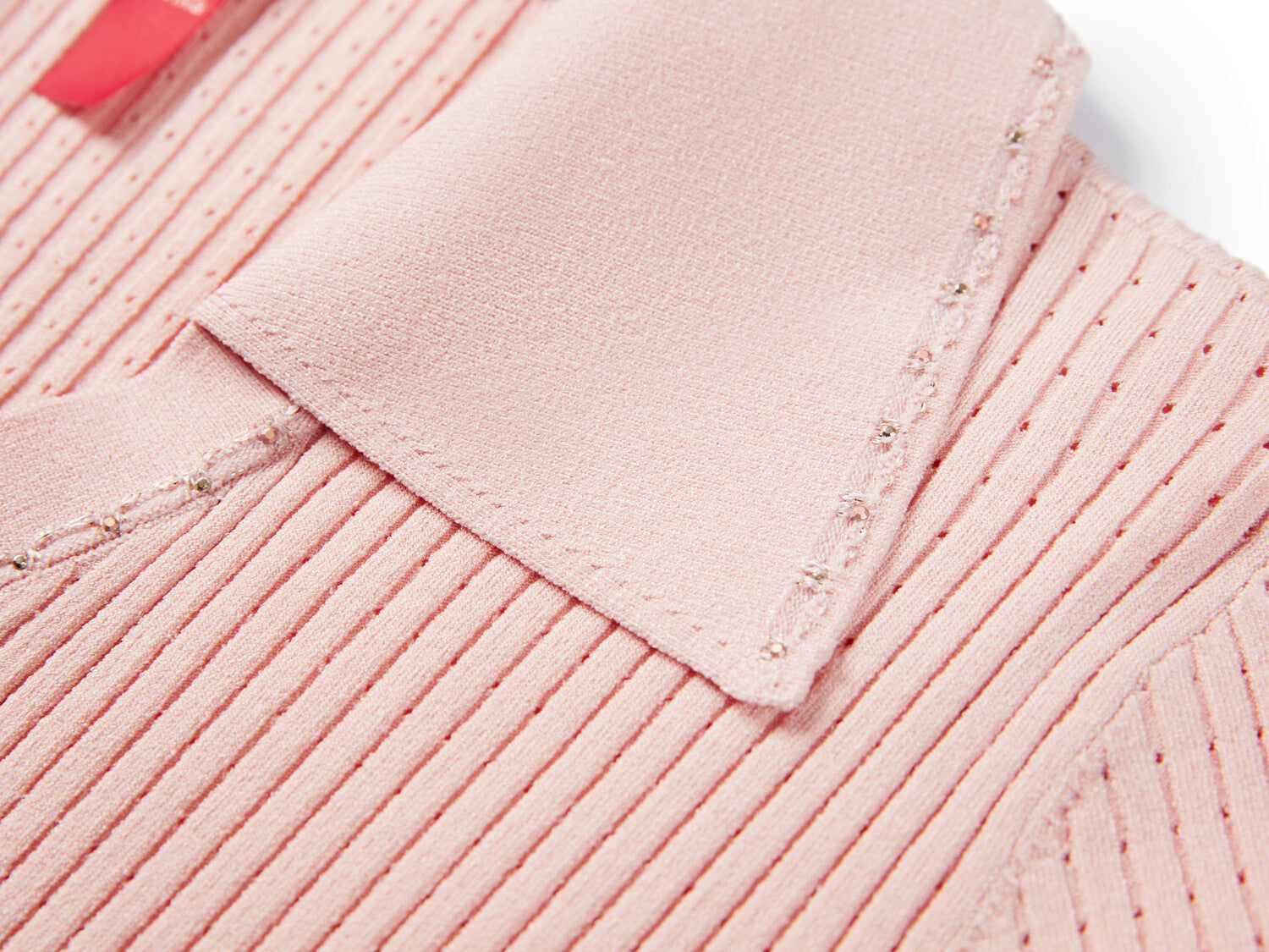 Silk Blend Knit Cardigan | Pink