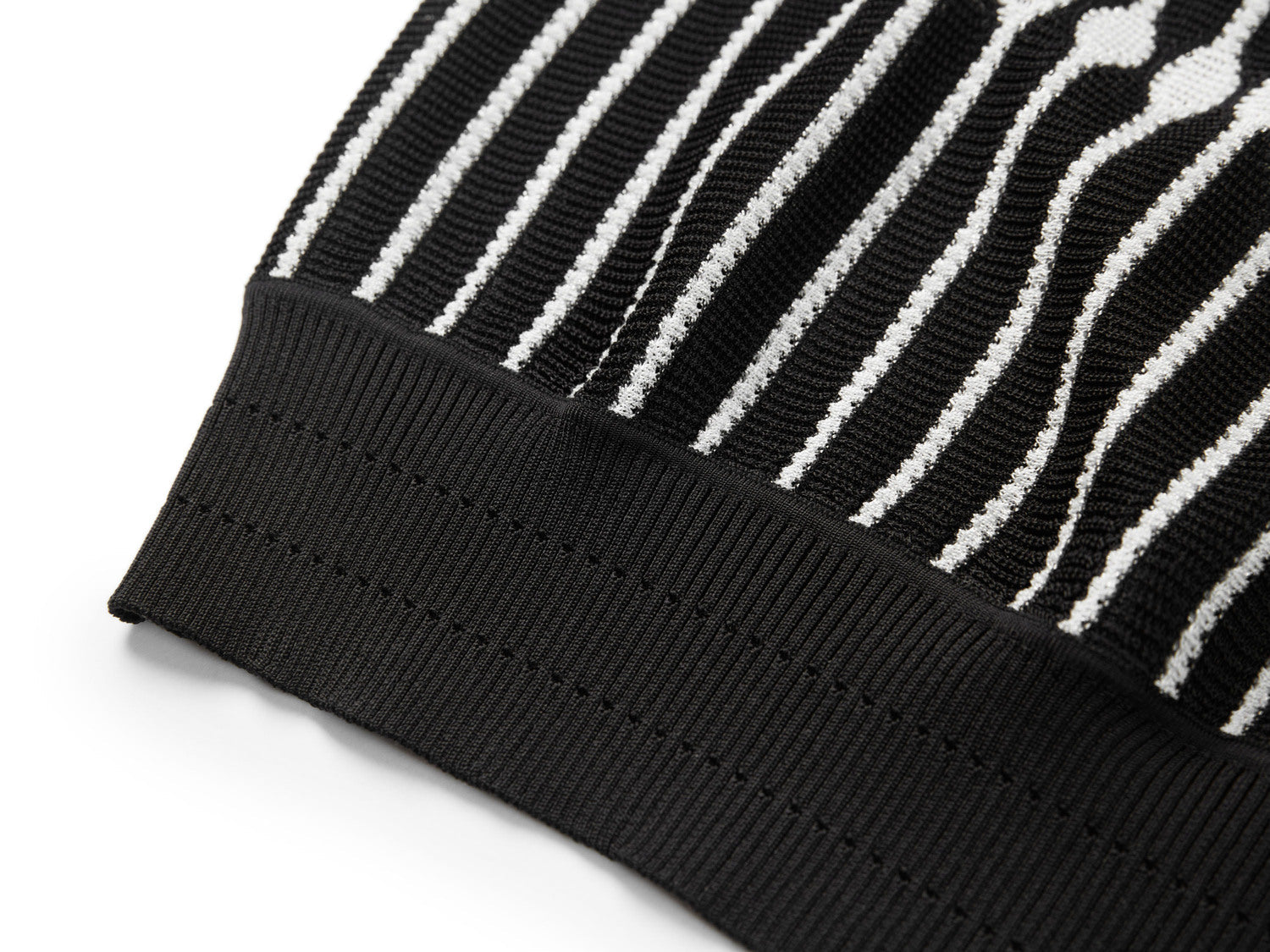 High-Waisted Knit Vest | Black