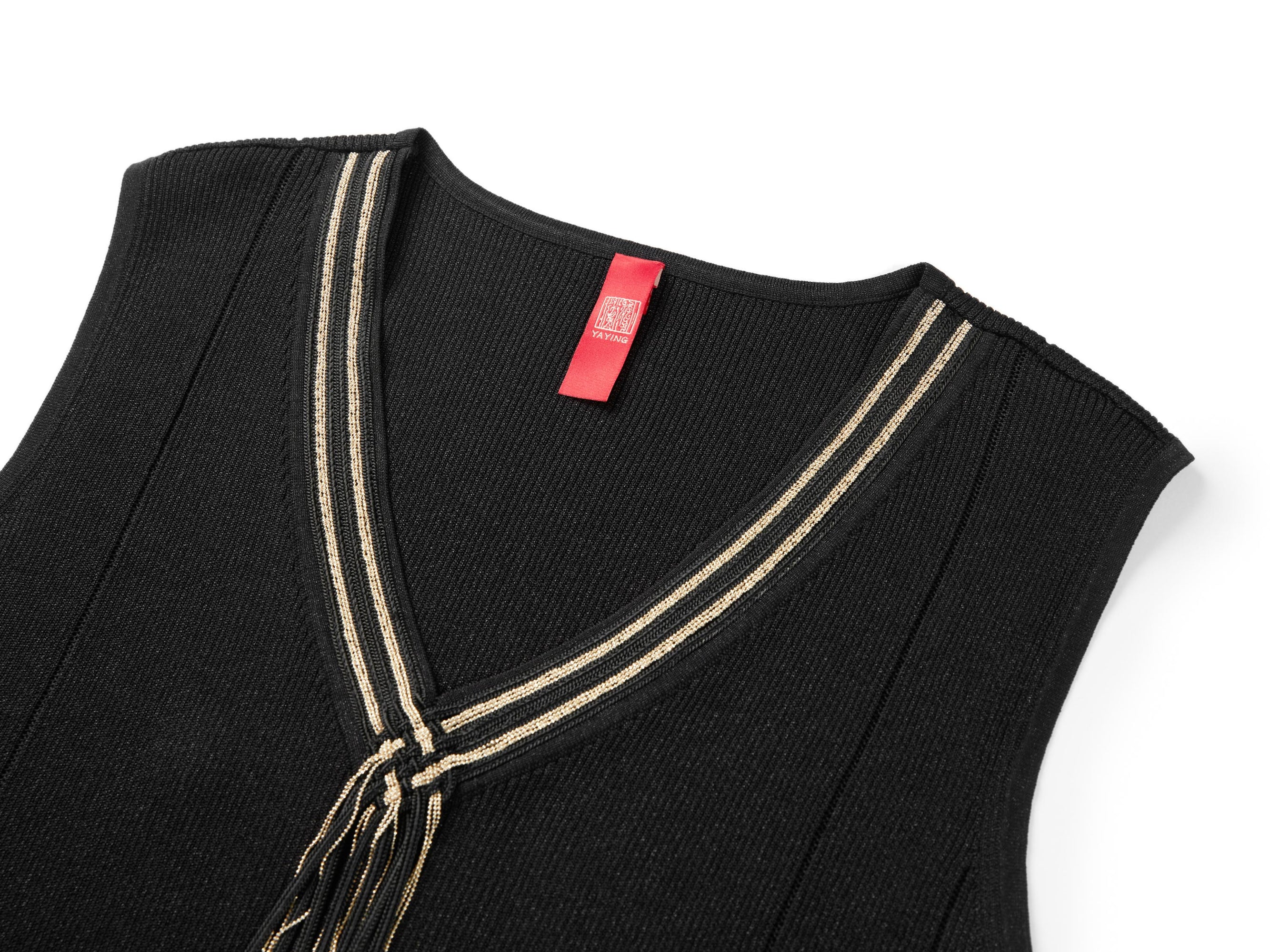 Sleeveless Knit Top | Black