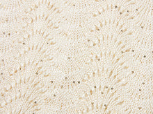 Sequin Embroidery Designer Cropped Knit Top | White