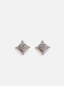 Earring | Silver/Brown