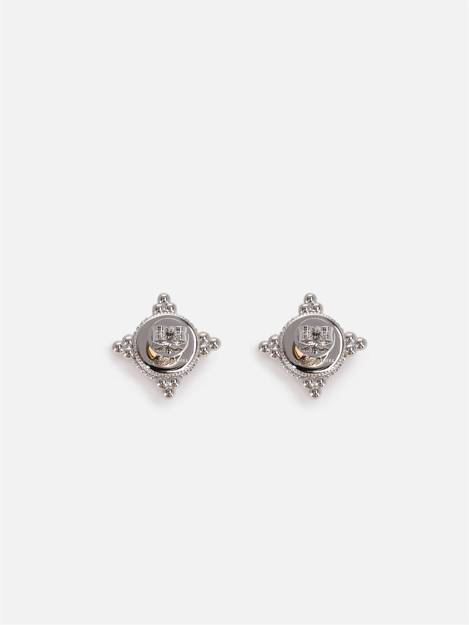 Earring | Silver/Brown