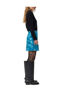 3D Jacquard Skirt | Algiers Blue