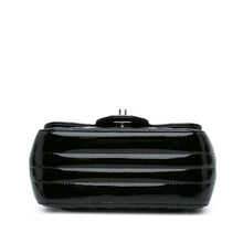 Chanel | Pre-Owned Mini Square Classic Chevron Patent Flap | Black