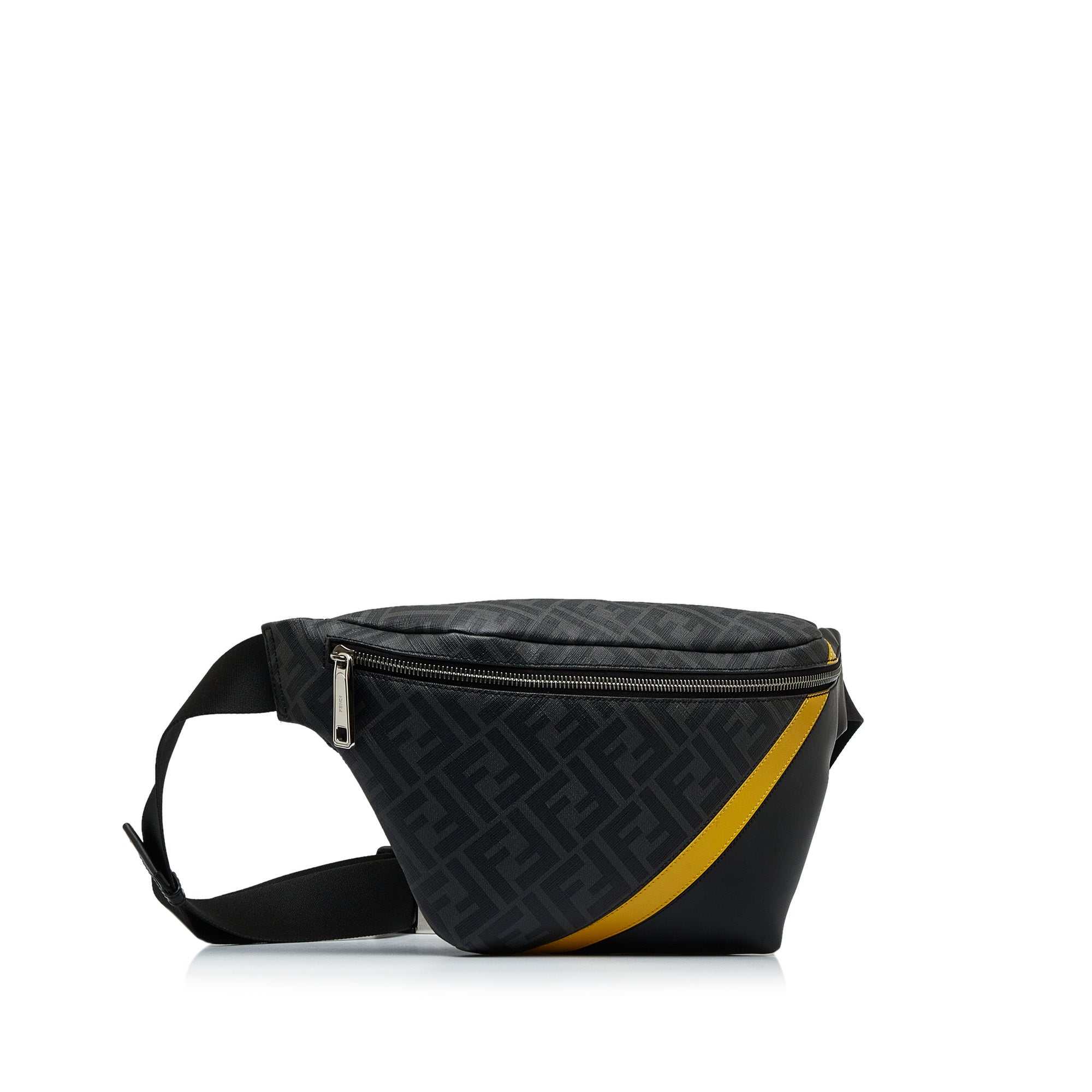 Fendi Pre-Owned Zucca FF 1974 Diagonal Belt Bag | Women | Black