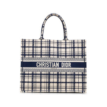 Dior | Pre-Owned Large Check n Book Tote | Blue