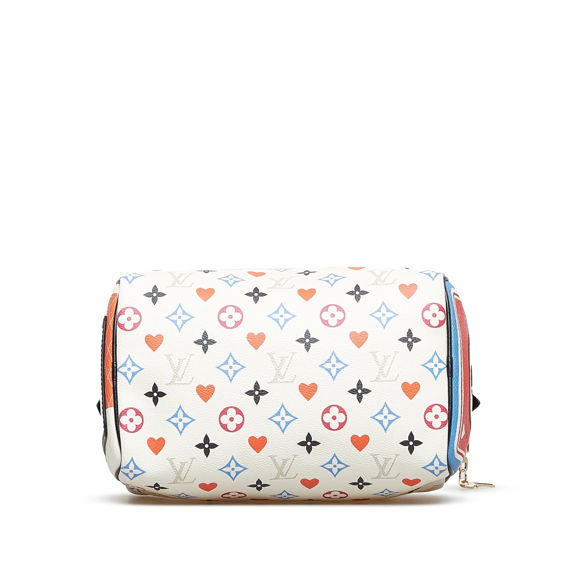 Louis Vuitton Pre-Owned Monogram Game On Speedy Bandouliere 25 | Women | White x Multi