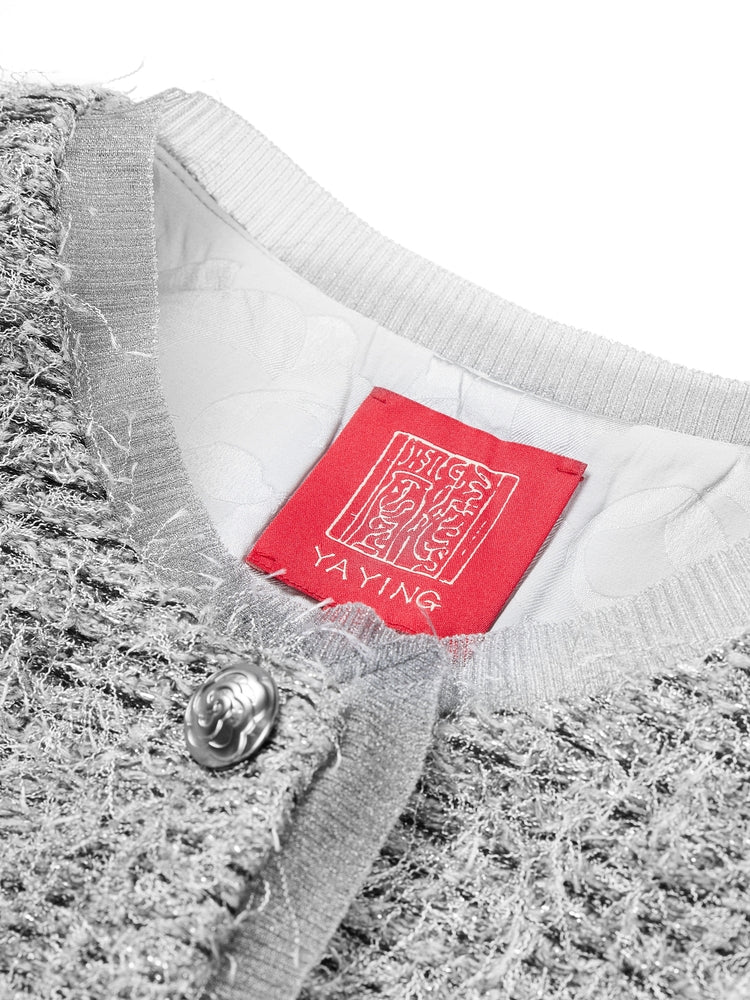 Parisian-style Boucle Jacket | Grey