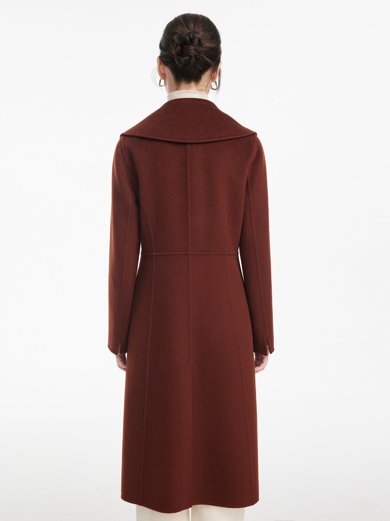 Cashmere coat | Brown